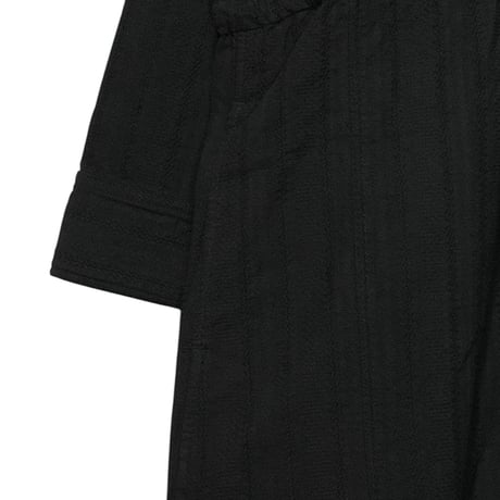 TigreBrocante "cotton lace york switching gather onepiece"(black) women's