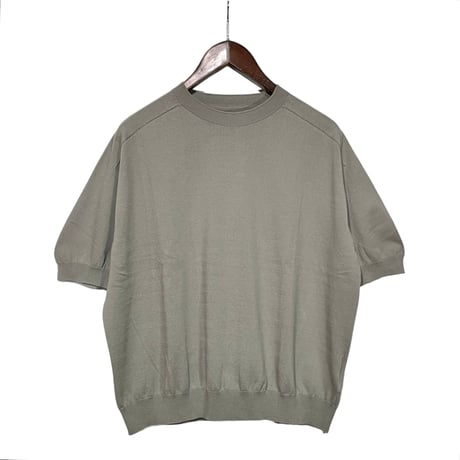 Linen ya(as it is)"crewneck short sleeve cotton knit"(greige)women's