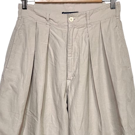 TigreBrocante"high-density cotton linen hakama pants“(beige)women's