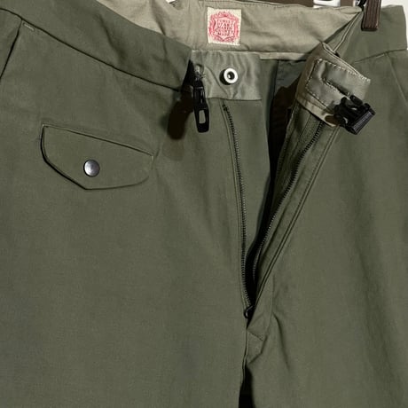 FUNSET OF ART “cotton×nylon backsatin wall climbing pants"(olive)unisex