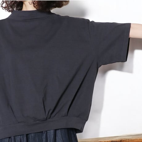 TigreBrocante"feather 天竺 shell tuck T"(sumikuro)women's