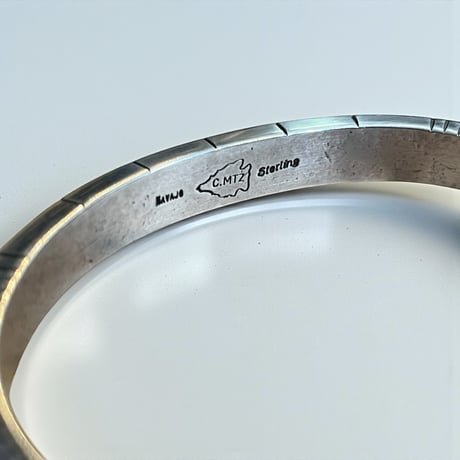 indian jewelry "calvin martinez (navajo)"ingod heavy gauge squar bangle