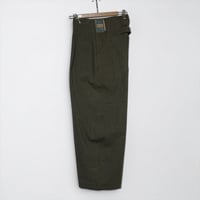 ASEEDONCLOUD"linen×cotton Handwerker wide trousers" (khaki) unisex