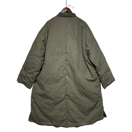 Slow Hands "recycle tent yeti down coat"(olive×olive)S-unisex