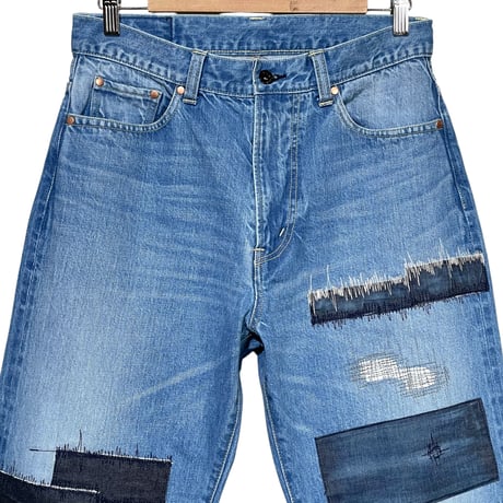 TigreBrocante"12,75oz denim big 5pocket pants“(hand damage)unisex.S