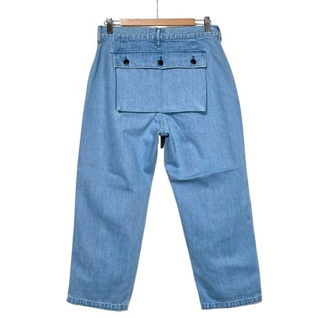 TigreBrocante"11.5oz denim back pocket cargo pants“(indigo fade)unisex