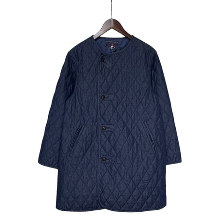 TigreBrocante"7oz denim quilting liner half coat“(indigo)women's