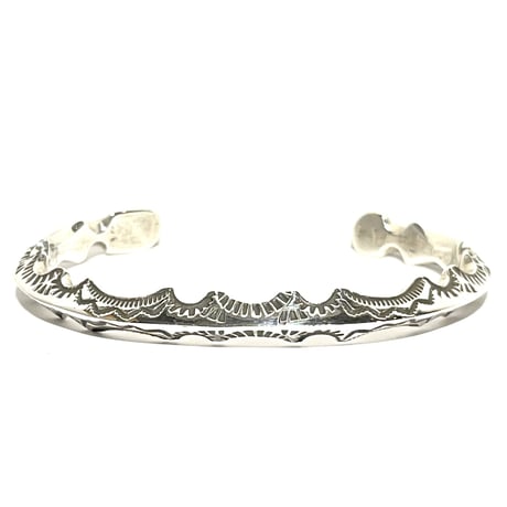 indian jewelry "Ray Adakai(navajo)"triangle zigzag bangle(B)