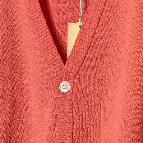 eyya"cotton boucle yarn cardigan"(flamingo)unise