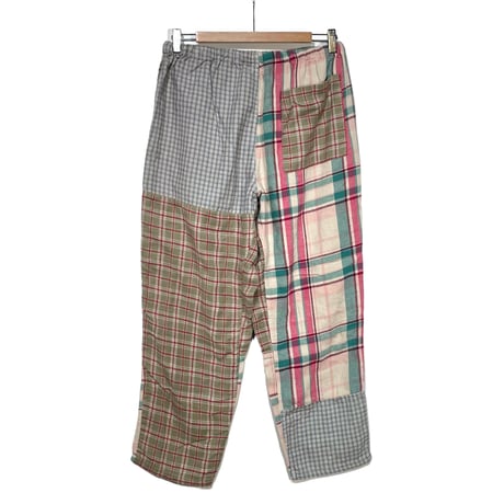 TigreBrocante"nel check mix tagosaku long ppants“(pink mix) unisex