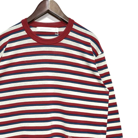 ASEEDONCLOUD"jiyusou border T-shirts"(red)unisex