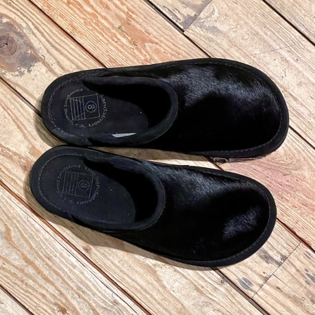 SANDALMAN "slipper double sole" (cow hair) unisex