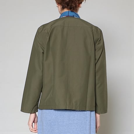 TigreBrocante"cotton nylon grosgrain flap cardigan"(khaki)unisex