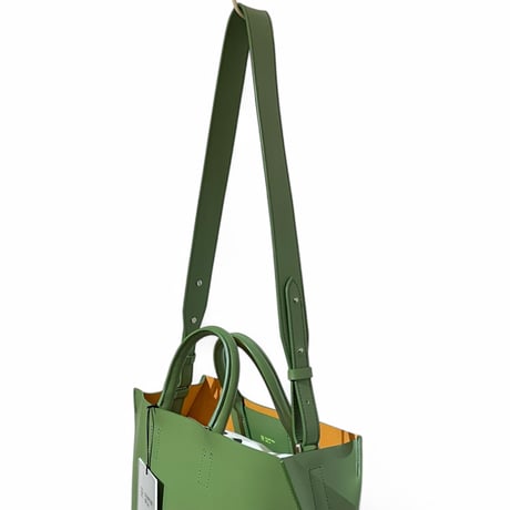Courtney orla "slope tote M [w/srap] cow leather"  (army)