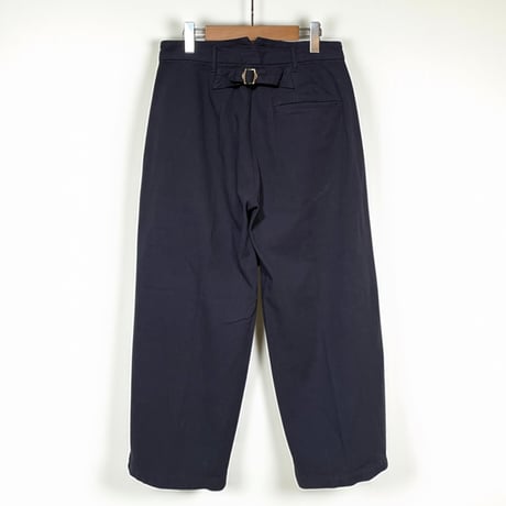 TigreBrocante"BD herring bone darts wide pants“(night navy)unisex