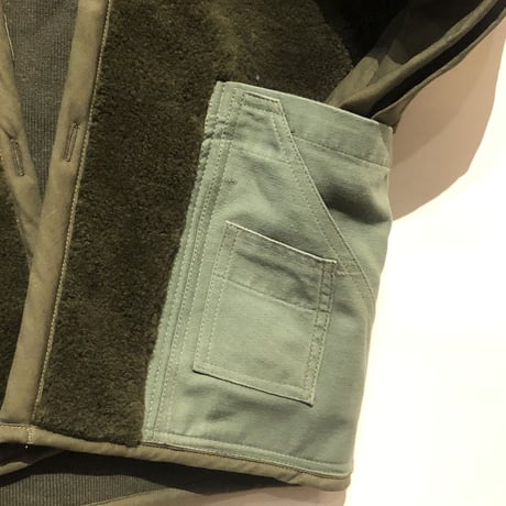 DEAD STOCK REMAKE"netherlands army boa liner"(olive)unisex(D)