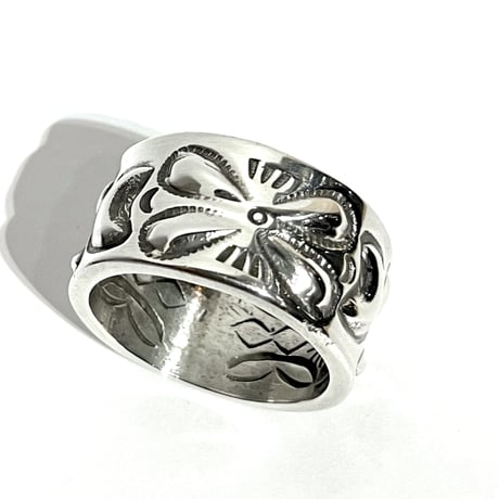 indian jewelry “ray adakai(navajo) “ w-stamp ring(21)