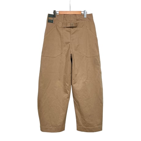 ASEEDONCLOUD"Hamdwerker colored cotton HW wide trousers" (brown) unisex