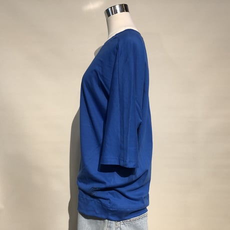SlowHands ”cotton relax tee"(blue) womens