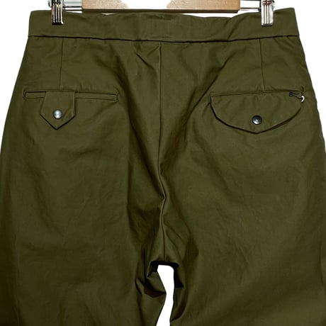FUNSET OF ART “cotton backsatin wall climbing pants"(olive)unisex