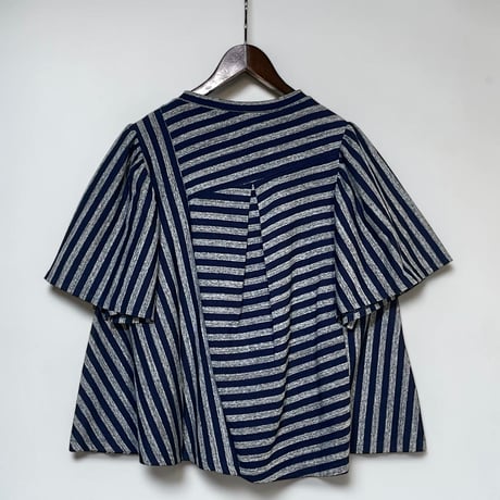 TigreBrocante"indigo border clione patch tunic T"(indigo)women's