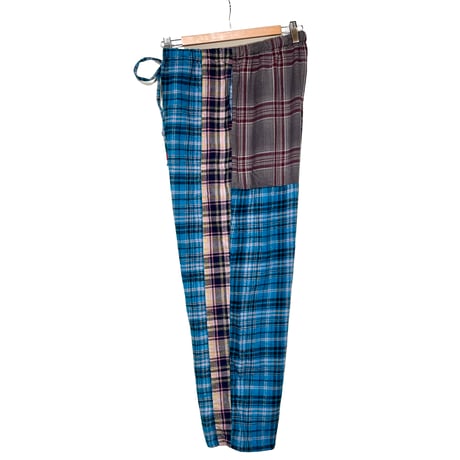 TigreBrocante"nel check mix tagosaku long pants“(dark mix) unisex