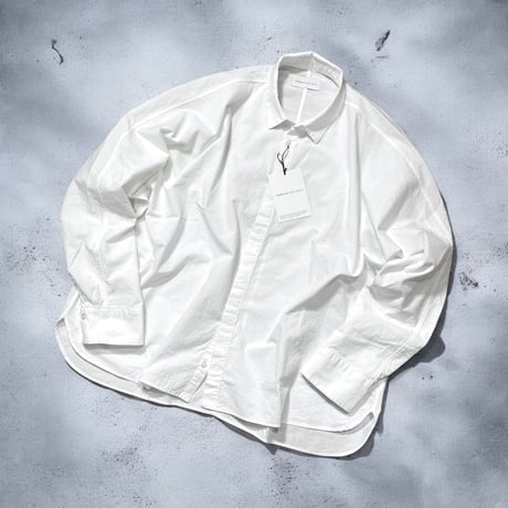 CAERULA PER LIGHTS"chambray asagi shirts"(white)unisex