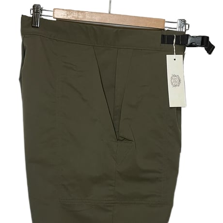 FUNSET OF ART "nylon gabardine HAKAMA stretch climbing pants"(olive)unisex