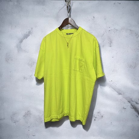 TigreBrocante"20/1 combo 天竺 venice beach pocket-T"(lime green)unisex