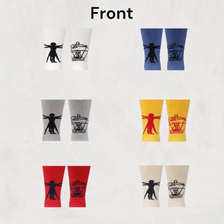 decka quality socks"showatabe by BLU NA BOINE"pile socks/leonardo