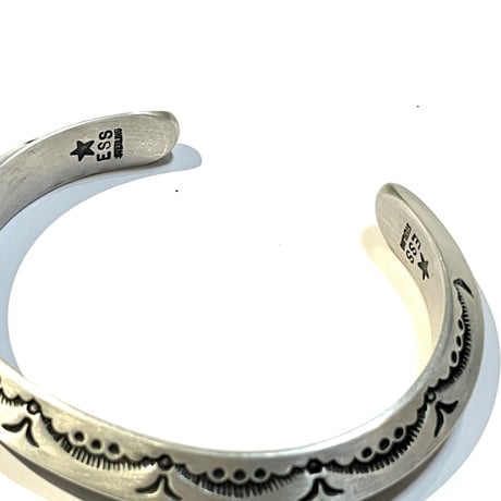indian jewelry " Edison Sandy Smith(navajo)" triangle bangle(B)