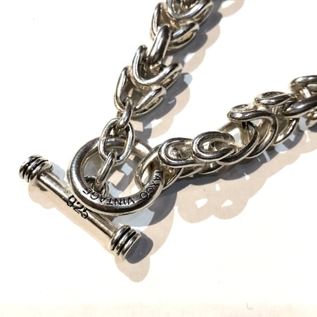 TAXCO VINTAGE "sterling silver bone link bracelet"unisex