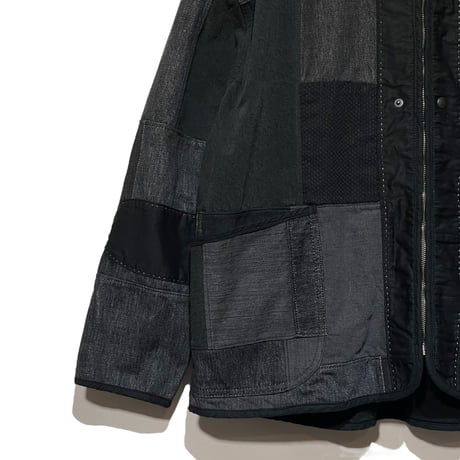 FUNSET OF ART "black patchwork liner blouson"(black)unisex-L