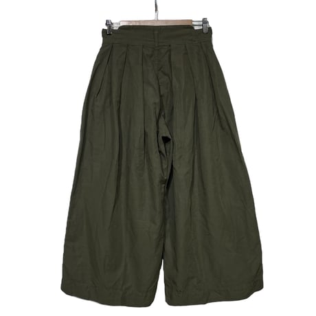 TigreBrocante"high count cotton linen hakama pants“(khaki)women's