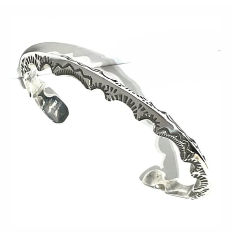 indian jewelry "Ray Adakai(navajo)"triangle zigzag bangle(B)