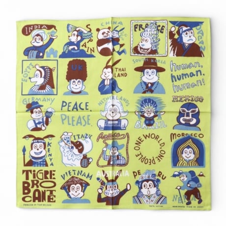 TigreBrocante"one world gauze bandana