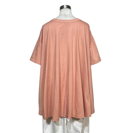 CAERULA PER LIGHTS"30 jersey back flare T"(pink)women's