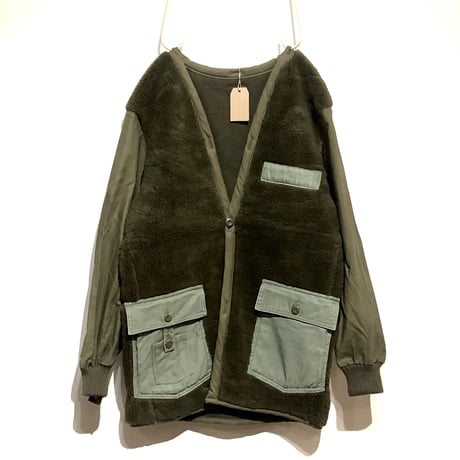 DEAD STOCK REMAKE"netherlands army boa liner"(olive)unisex(C)