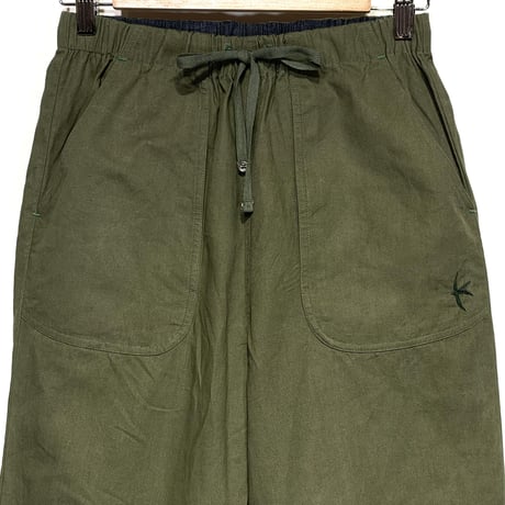 SlowHands”RCL tent loose wanderer pants"(olive-S)unisex