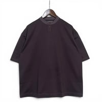 TigreBrocante"high density jersey henley neck venice S/S T"(dark brown)unisex