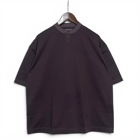 TigreBrocante"high density jersey henley neck venice S/S T"(dark brown)unisex