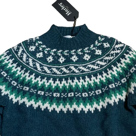 Harley of Scotland"nordic pattern york crew sweater"(s,c,p)unisex