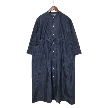 TigreBrocante "7.25oz twill denim york switching gather onepiece"(indigo) women's