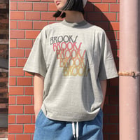 UNDYED 30/PV print-T "BROOKS" (unisex)GR