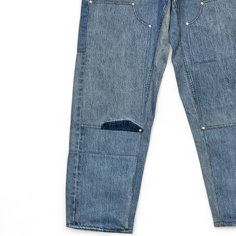 yoused "double knee painter pants" (indigo) size.2B unisex