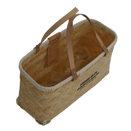 Butler Verner Sails "bamboo×leather market basket"  (S)