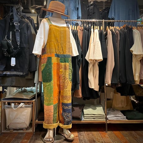 Slow Hands ”bandana patchwork overalls" unisex