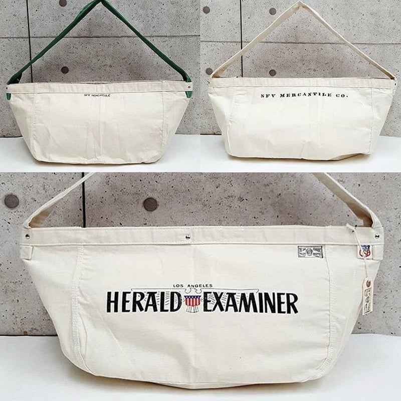 hood モリハルナ News Paper Bag NPB mini シルバー - バッグ