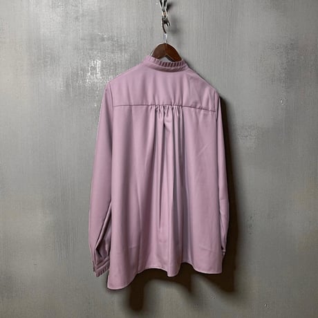 amne "GABARDINE frilled shirts" (lavender) women's
