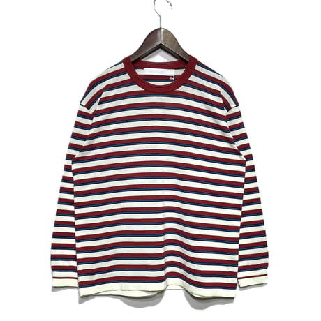ASEEDONCLOUD"jiyusou border T-shirts"(red)unisex